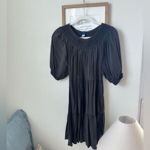 Old Navy Black Puff Sleeve Dress